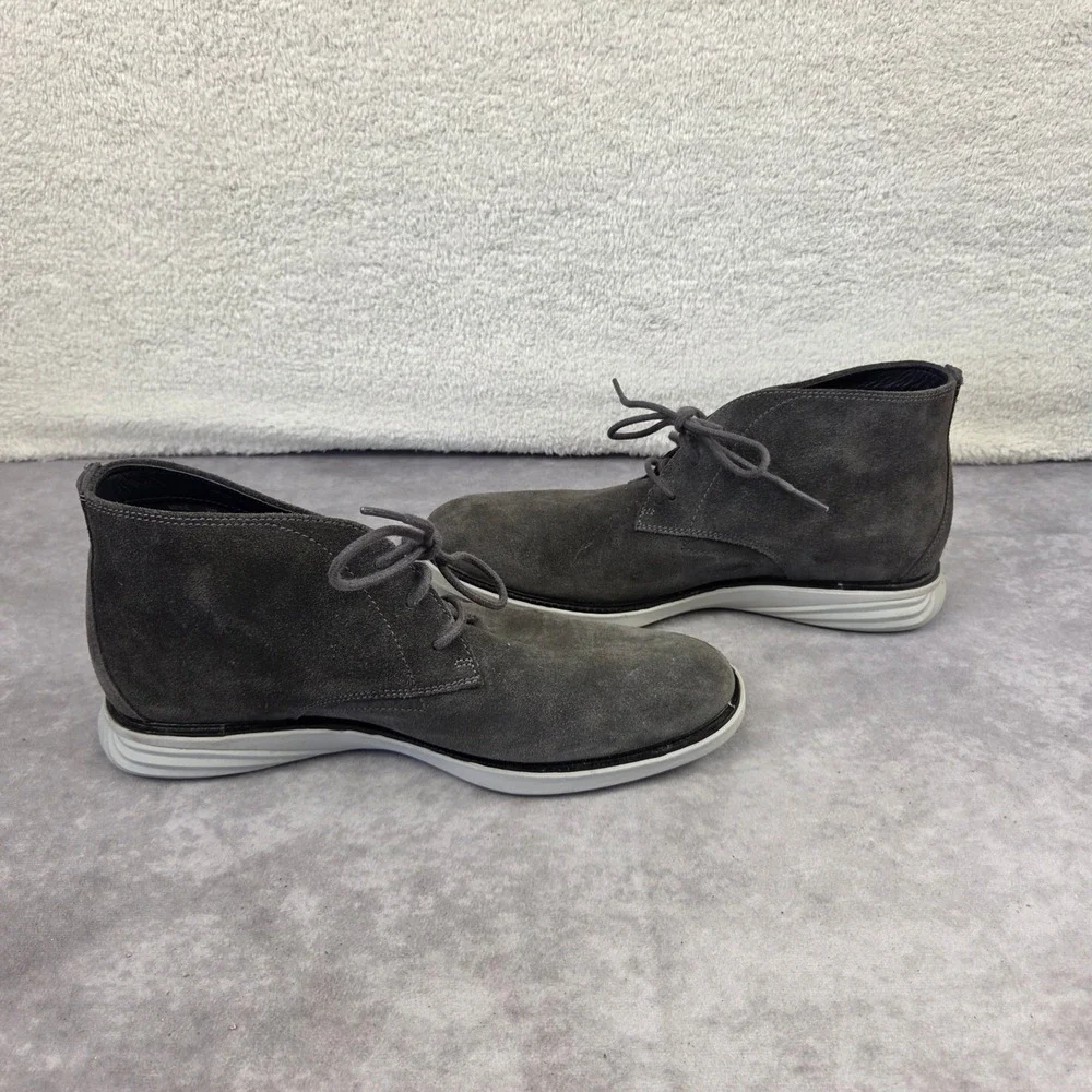 Cole Haan GrandEvolution Mens Grey Suede Chukka Boots C25586 Size 10M